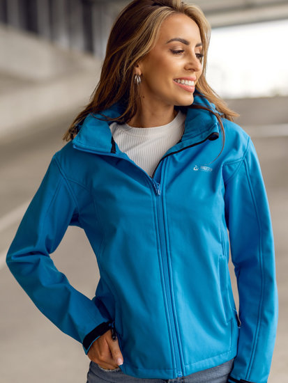 Bolf Damen Übergangsjacke Softshelljacke Blau  AB056