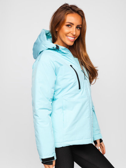 Bolf Damen Winterjacke Sportjacke Azurblau  HH012A