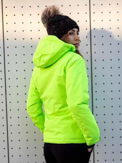 Bolf Damen Winterjacke Sportjacke Grün-Neon  HH012