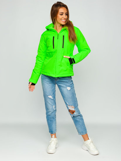 Bolf Damen Winterjacke Sportjacke Grün-Neon  HH012A