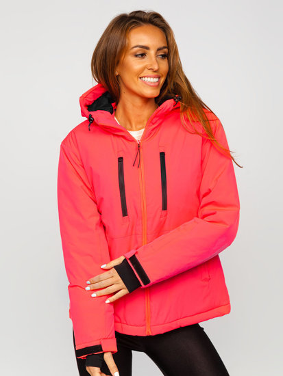 Bolf Damen Winterjacke Sportjacke Rosa-Neon  HH012A