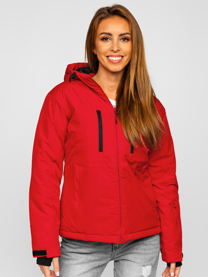 Bolf Damen Winterjacke Sportjacke Rot  HH012A