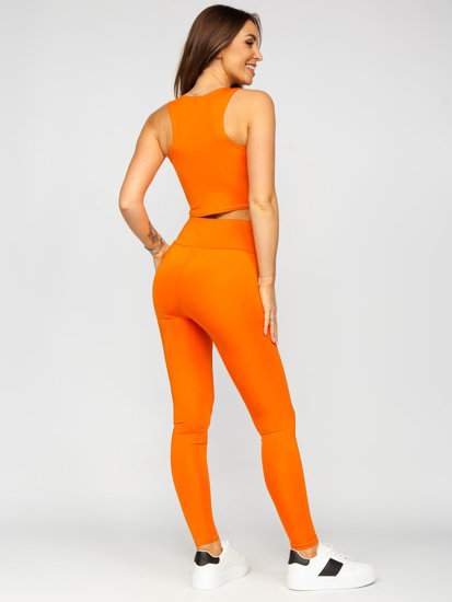 Bolf Damen Zweiteiler Sport Set Fashion Orange 022