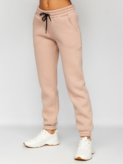 Bolf Damen Zweiteiler Sport Set Jogginganzug Beige  5996