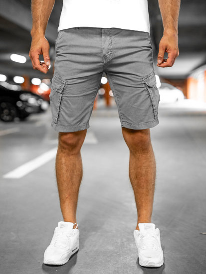 Bolf Heren Kurze Hose Cargoshorts Grau  YF2222