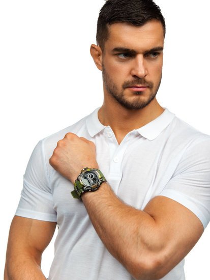 Bolf Herren Armbanduhr  Camo Khaki  3258