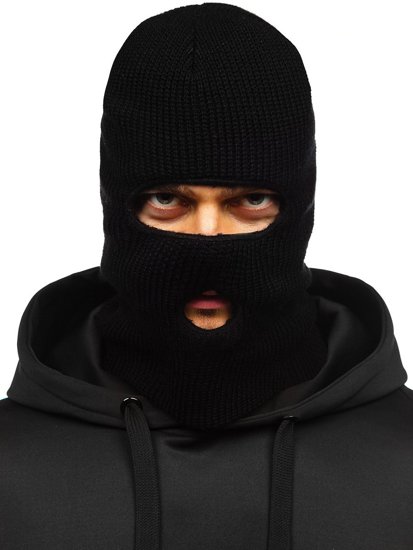 Bolf Herren Balaclava Mütze Schwarz  YW09002