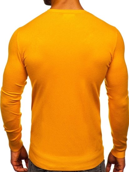 Bolf Herren Basic Pullover Gelb  YY01