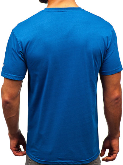 Bolf Herren Baumwoll T-Shirt Blau  14732