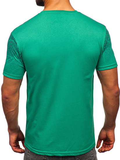 Bolf Herren Baumwoll T-Shirt Grün  14710