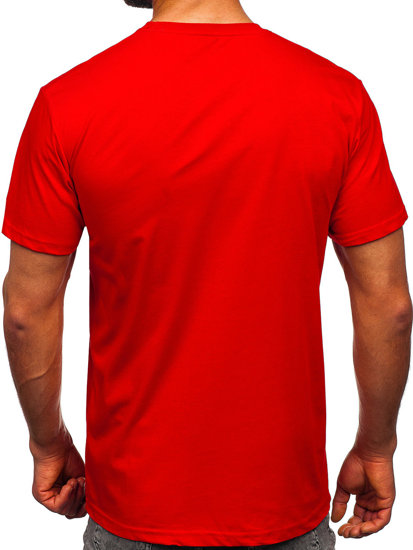 Bolf Herren Baumwoll T-Shirt Rot 14752