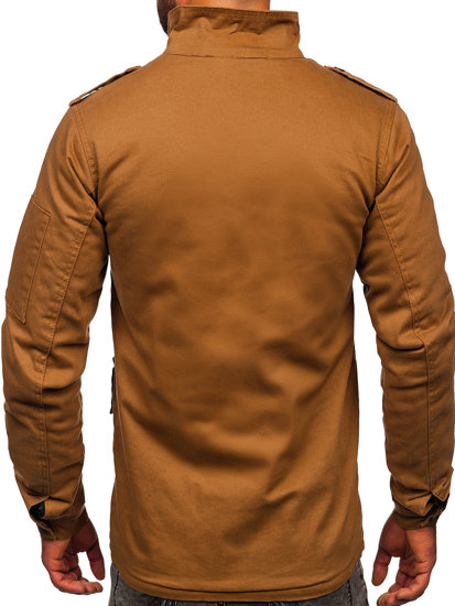 Bolf Herren Baumwoll Übergangsjacke Camel  10290