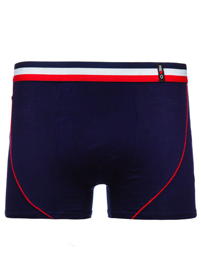 Bolf Herren Boxershorts Dunkalblau  1BE682V