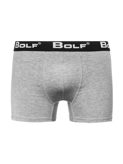 Bolf Herren Boxershorts Grau  0953-2P 2 PACK