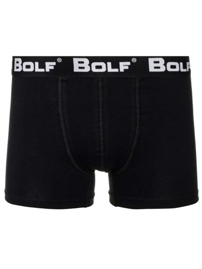 Bolf Herren Boxershorts Grau-Schwarz  0953-2P 2 PACK