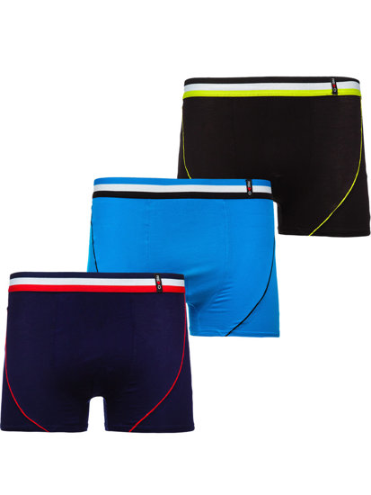 Bolf Herren Boxershorts Mehrfarbig  1BE682V-3P 3 PACK