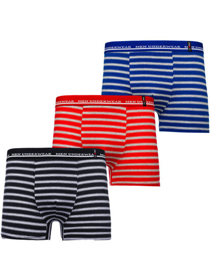 Bolf Herren Boxershorts Mehrfarbig  1BE731-3P 3 PACK