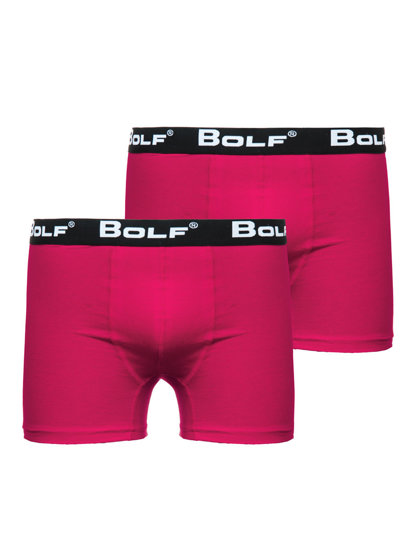 Bolf Herren Boxershorts Rosa  0953-2P 2 PACK