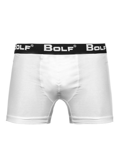 Bolf Herren Boxershorts Schwarz-Weiß  0953-2P 2 PACK