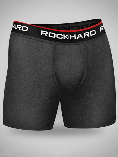 Bolf Herren Boxershorts Schwarzgrau  7001