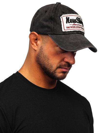 Bolf Herren Cap Schwarzgrau  CZ59