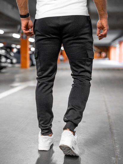 Bolf Herren Cargohose Jogger Pants Sporthose Schwarz  JX326A