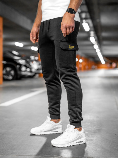 Bolf Herren Cargohose Jogger Pants Sporthose Schwarz  JX8709A