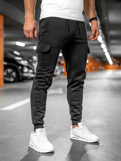 Bolf Herren Cargohose Jogger Pants Sporthose Schwarz  JX8709A