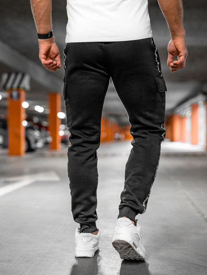 Bolf Herren Cargohose Jogger Pants Sporthose Schwarz  JX8715A