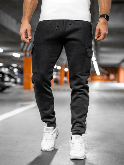 Bolf Herren Cargohose Jogger Pants Sporthose Schwarz  JX8715A