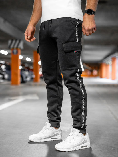 Bolf Herren Cargohose Jogger Pants Sporthose Schwarz  JX8715A