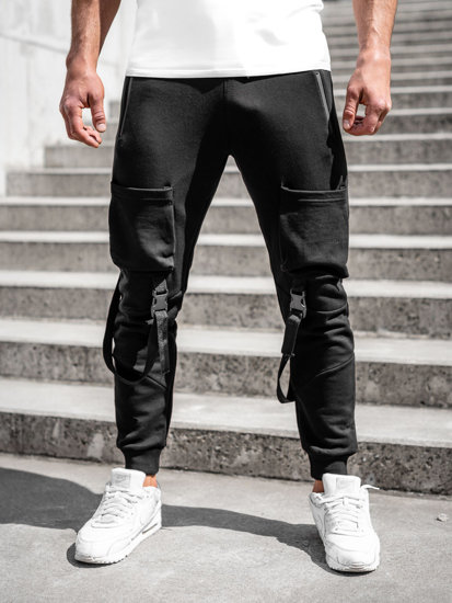 Bolf Herren Cargohose Joggers Sporthose Schwarz  6581A