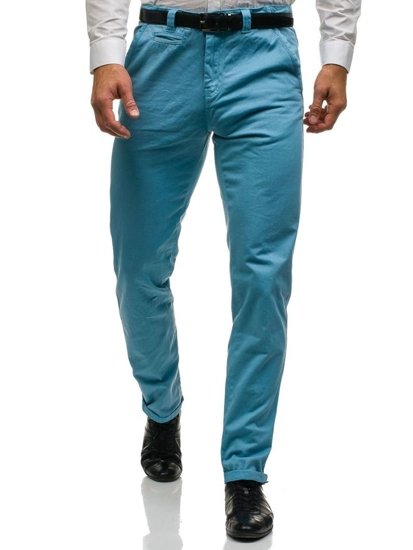 Bolf Herren Chino Hose Hellblau  6188