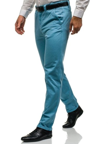 Bolf Herren Chino Hose Hellblau  6188