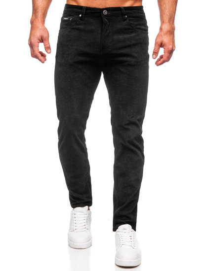 Bolf Herren Cordhose Schwarz  KA9916