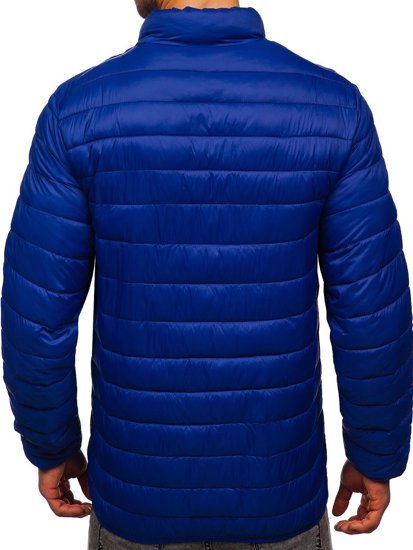 Bolf Herren Gepolsterte Übergangsjacke Dunkelblau 13007