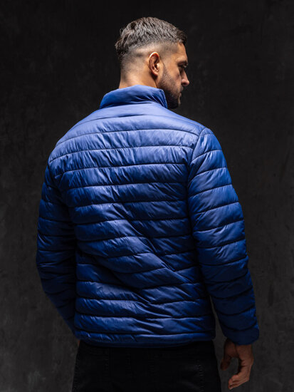 Bolf Herren Gepolsterte Übergangsjacke Dunkelblau  13007A1