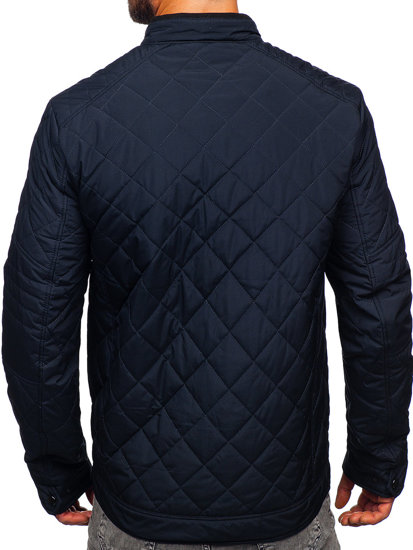 Bolf Herren Gepolsterte Übergangsjacke Dunkelblau  22M306