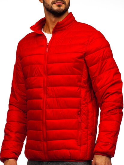 Bolf Herren Gepolsterte Übergangsjacke Rot  5M703