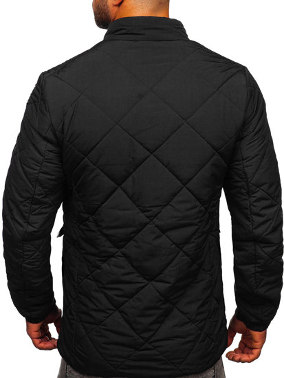 Bolf Herren Gepolsterte Übergangsjacke Schwarz  22M15