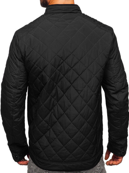 Bolf Herren Gepolsterte Übergangsjacke Schwarz  22M306