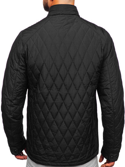 Bolf Herren Gepolsterte Übergangsjacke Schwarz  22M307