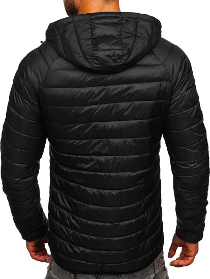 Bolf Herren Gepolsterte Übergangsjacke Schwarz   58M13021