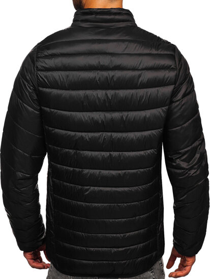 Bolf Herren Gepolsterte Übergangsjacke Schwarz  5M703