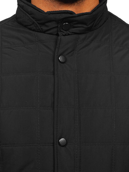 Bolf Herren Gepolsterte Übergangsjacke Schwarz  5M709