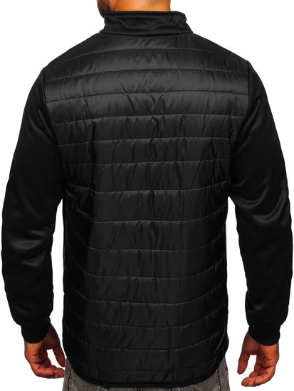 Bolf Herren Gepolsterte Übergangsjacke Schwarz  M10013