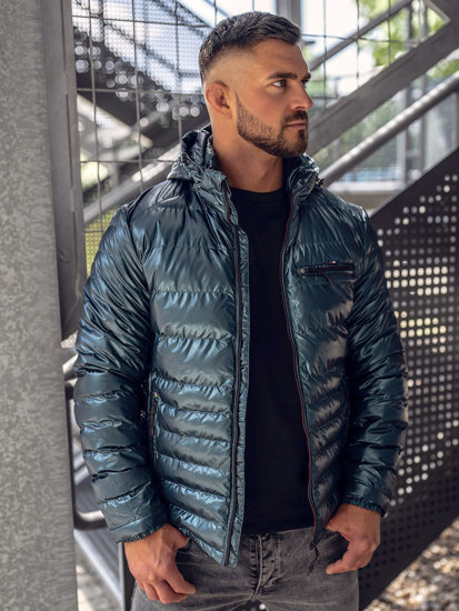 Bolf Herren Gepolsterte Übergangsjacke Sportjacke Grün  2147A