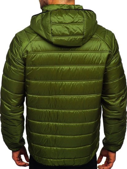 Bolf Herren Gepolsterte Übergangsjacke Sportjacke Grün  BK111