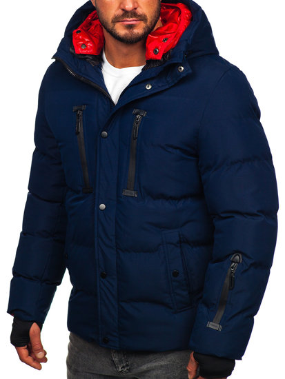 Bolf Herren Gepolsterte Winterjacke Dunkalblau  5M771