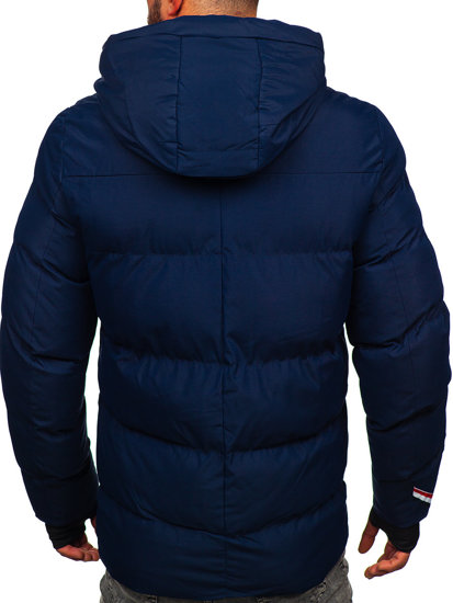 Bolf Herren Gepolsterte Winterjacke Dunkalblau  5M771